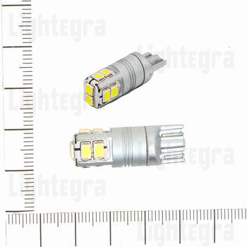 T10-10SMD-2835 Светодиодная лампа Canbus 12-24 вольт. T10-2835-10SMD(15W). (W5W) L108