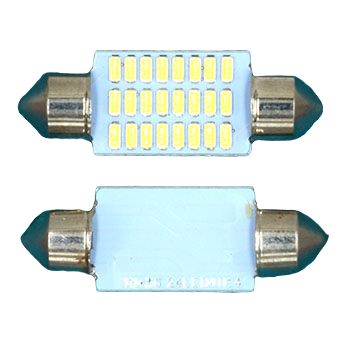 36MM-24SMD-3014-24V Светодиодная лампа софит 36 мм 24 smd 3014 24в белый L086