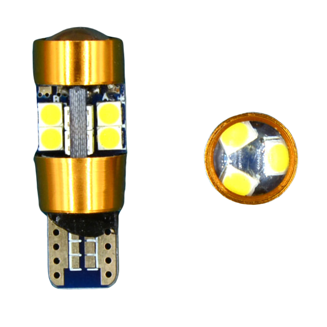 T10-19SMD Светодиодная лампа T10 19SMD линза выпуклая 12 вольт белый (W5W) L062