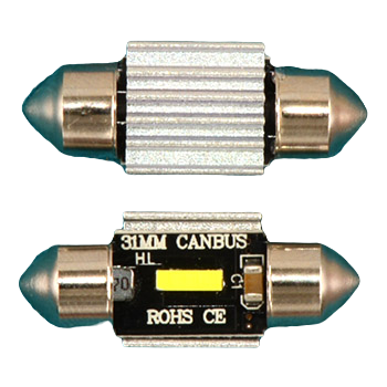 31MM-1SMD-CAN Светодиодная лампа софит 31мм 1SMD CANBUS 12-24 вольт. 3W. Белый. L067