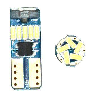 T10-15SMD-4014-white Светодиодная лампа T10 4014 15 SMD 12 вольт белый (W5W) L132
