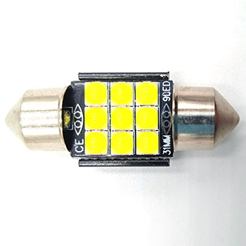 31MM-9SMD-3030 Светодиодная лампа. 31 мм 9 smd 3030 белый 12 вольт. L092