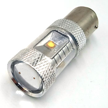 1157-30W Светодиодная лампа 1157 6x5w Cree белый линза 12 вольт. (P21-5W) L062