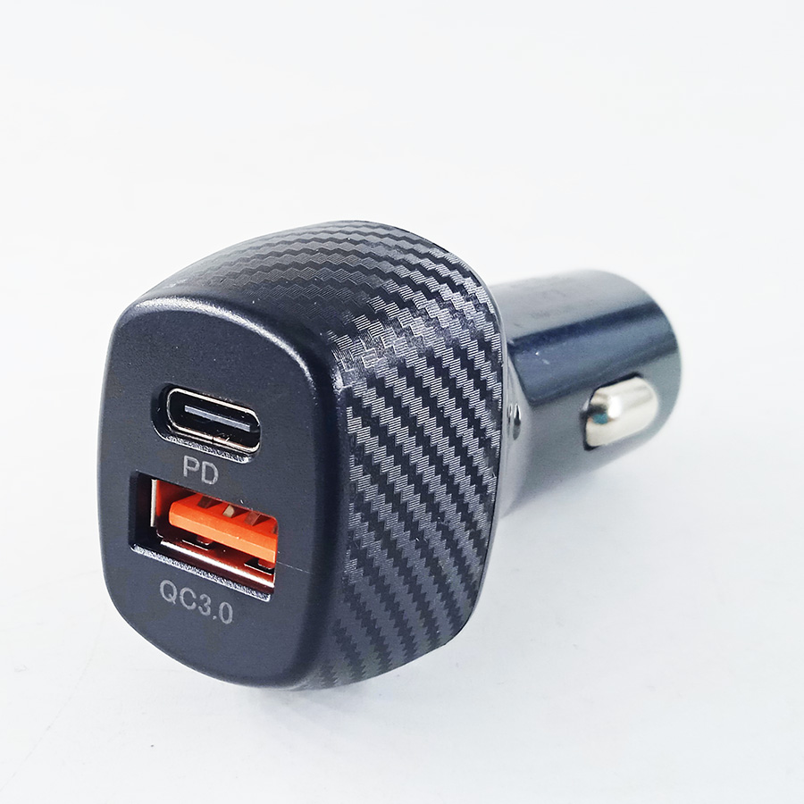 Зарядное устройство 2 гнезда USB-A TYPE-C 40W Quick Charge 3.0