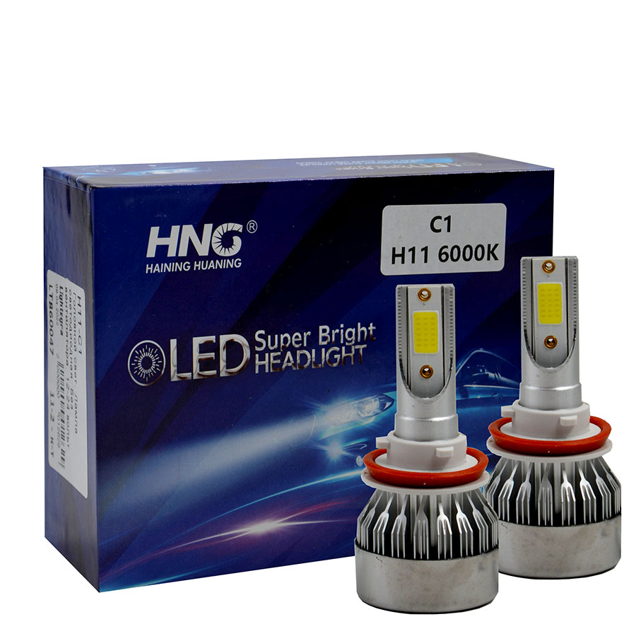 H11-C1  Головной свет. Лампа светодиодная. Без вентилятора. 12-24 вольт. H11 C1. 11-2