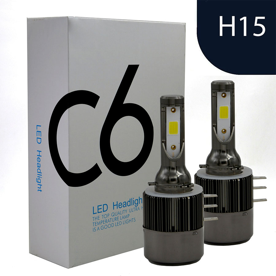H15-C6  Головной свет. Лампа светодиодная. 12-24 вольт. H15-C6. 11-4
