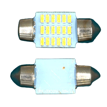 31MM-18SMD-3014 Светодиодная лампа. Софит 31 мм 18 smd 3014 белый 12 вольт. L-049