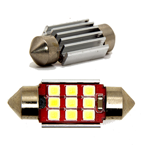 36MM-9SMD-3030 Светодиодная лампа. Софит 36 мм 9 smd 3030 canbus белый 12 вольт.