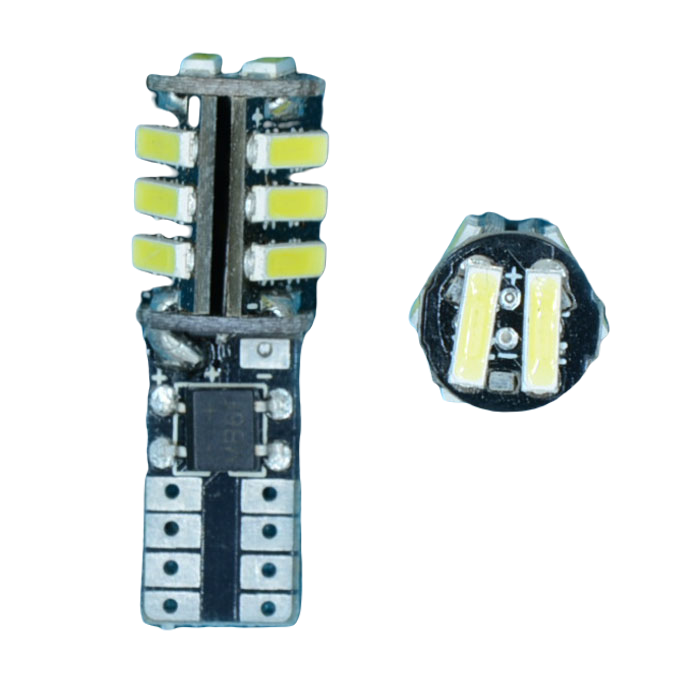 T10-11SMD-7014-12-CA Светодиодная лампа T10 7014 11 SMD CANBUS 12 вольт белый (W5W) L135