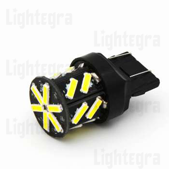 7443-18SMD-7014-W Светодиодная лампа 7443 18 smd 7014 12 вольт белый (W21-5W) M145