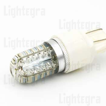 7440-48SMD-3014-plas Светодиодная лампа. 7440-48SMD-3014 12 вольт пластик красный (W21W) М156