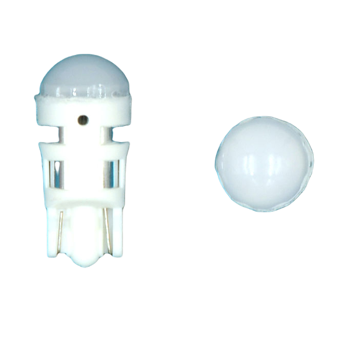 T10-3SMD-2835-W Светодиодная лампа. T10-3SMD-2835 12 вольт с линзой матовая, белый (W5W)