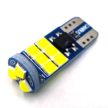 T10-15SMD-3030-whit Светодиодная лампа T10 3030 15 SMD 24 V белый (W5W) L082