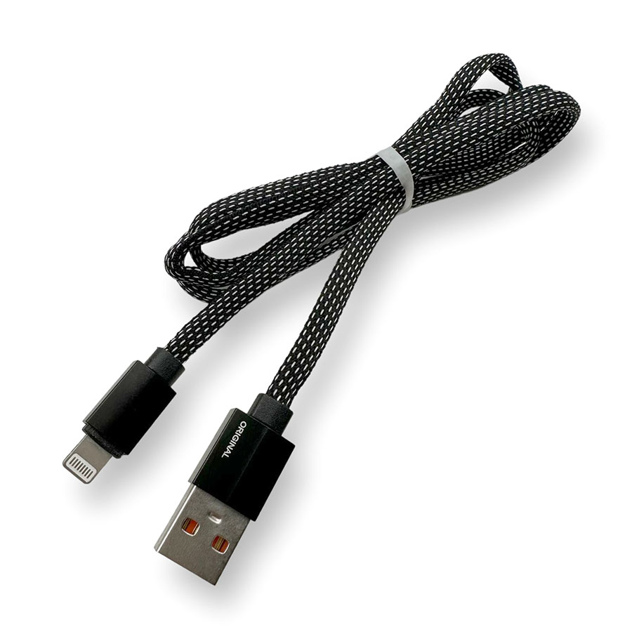 Кабель USB-Iphone 100cm Lightning c тканевой оплеткой 16-4
