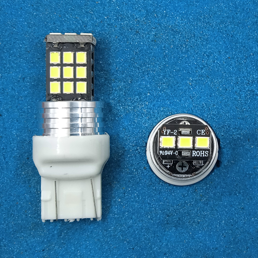 7443-21SMD-T20-3030 Светодиодная лампа. T20 7443 21 smd. Canbus. Белый. 12-24 вольт (W21-5W) L083