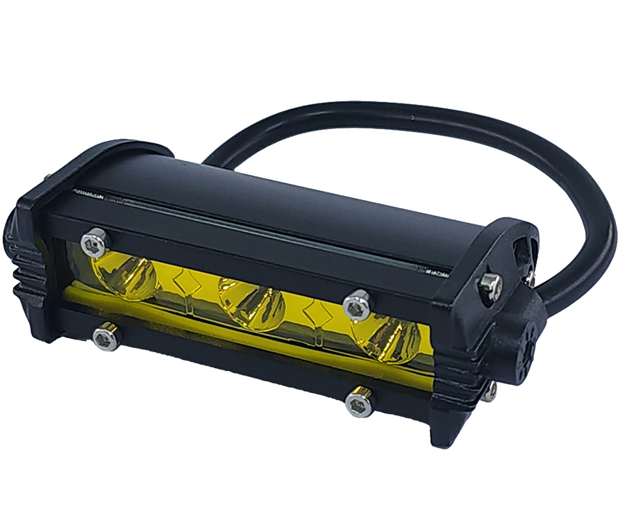 Фара рабочего света 9W 12-24v SPOT 100х50х30 мм желтый свет