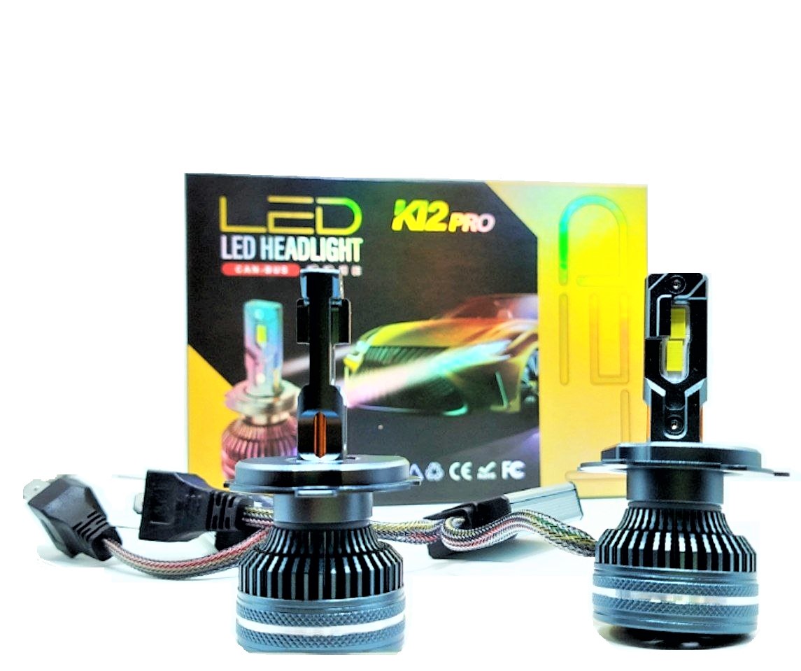 K12pro-H4/H19 Головной свет. С вентилятором. CAN-BUS. 200 Ватт. 9-60 Вольт.