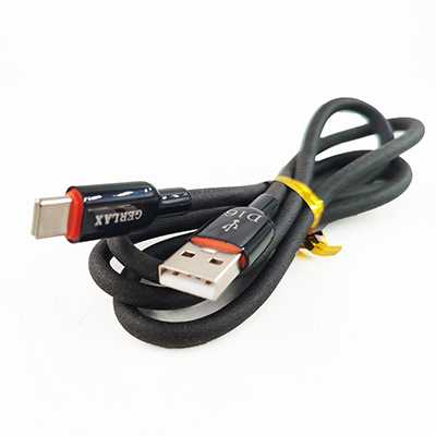 Кабель USB-Type-C D16T силиконовый GERLAX 1м черный