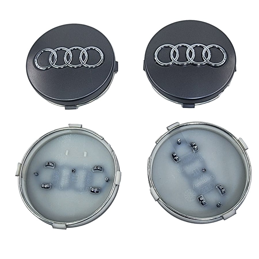 Колпачок на литой диск AUDI 60mm cерый OEM:4B0601170