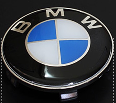 Колпачок на литой диск BMW 68 mm серебристый край