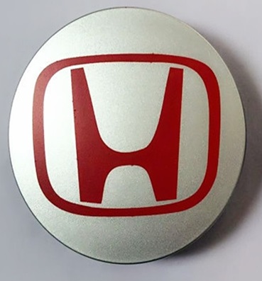 Колпачок на литой диск Honda 68mm красная эмблема