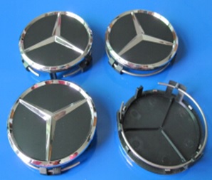Колпачок на литой диск Mercedes-Benz 75 mm черный