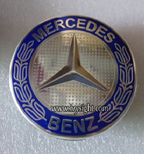 Колпачок на литой диск Mercedes-Benz 75 mm темно-синяя листва