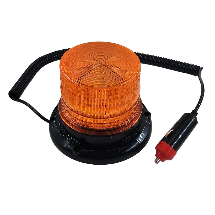 Проблесковый маячок 12-24V 110x80x80mm 24smd Cветодиодный желтый на магните