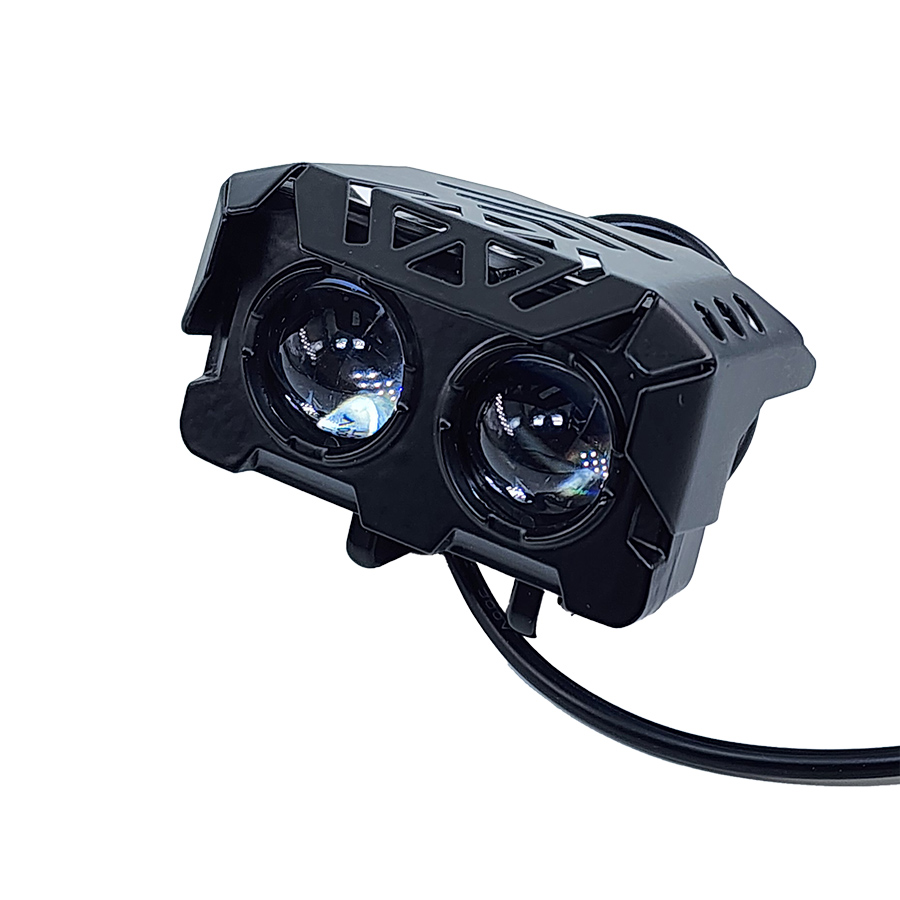 Противотуманная фара 2 линзы 18 Ватт белый/желтый 70х40х40 мм. 12-24 Вольт  30-3