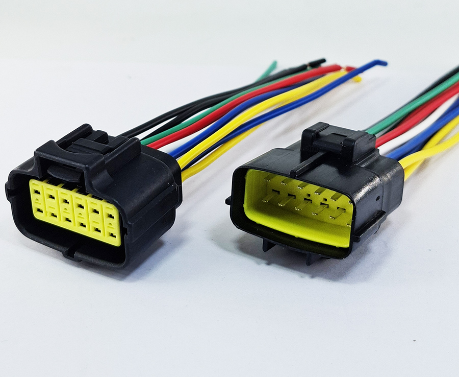 Разъем 12 контактов папа+мама герметичный влагозащищенный IP67 к-т