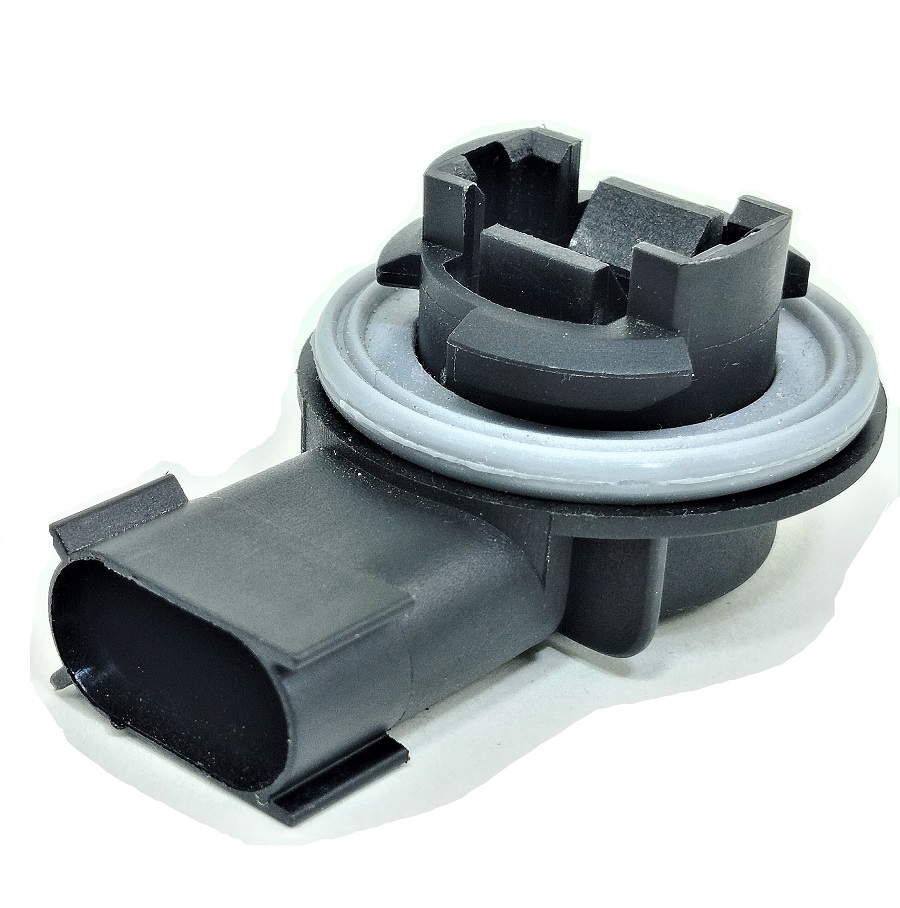 Разъем лампы 3156/3157 (P27W P27/7W) черный три ключа 3 контакта низкий Chrysler 95023L