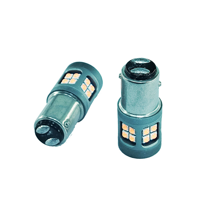 Светодиодная лампа. Z2 1157(P21/5W, BaY15d) 26SMD-3030 1.5/6W 12-24Вольт Красный