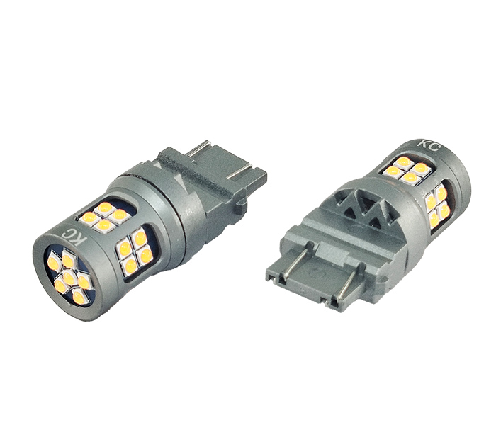 Светодиодная лампа. Z2 3157 (W27/7W) 26SMD-3030 6W 12-32Вольт Оранжевый