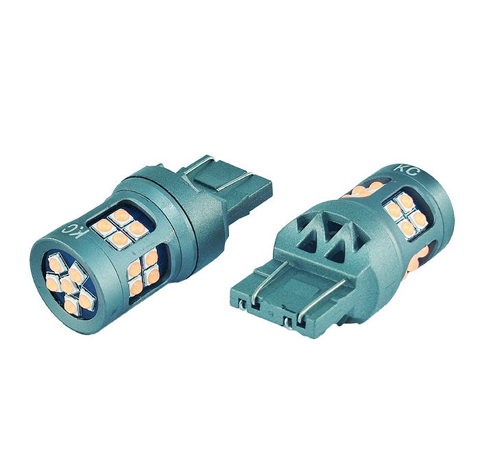 Светодиодная лампа. Z2 7443 (W21/5W) 26SMD-3030 6W 12-32Вольт Красный