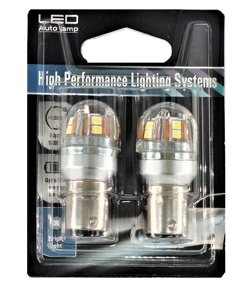 Светодиодная лампа LX17 1157 15SMD-2835 1W 12-24Вольт Canbus OSRAM110 Lm 2шт.
