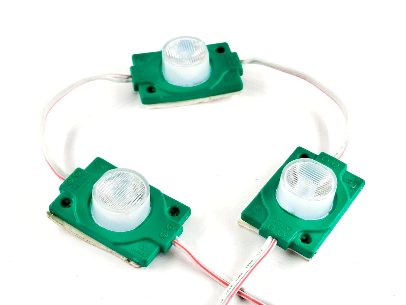 Светодиодный модуль 2W зеленый 12 вольт.