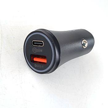 Зарядное устройство PD Type-C + USB QC 3.0 черное 20W