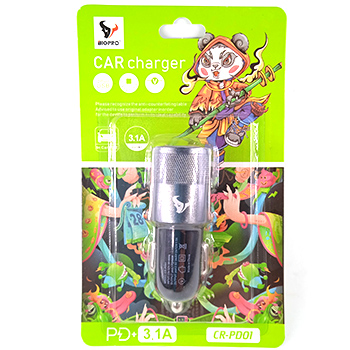 Зарядное устройство PD Type-C+USB 3.1A быстрая зарядка 20W в блистере