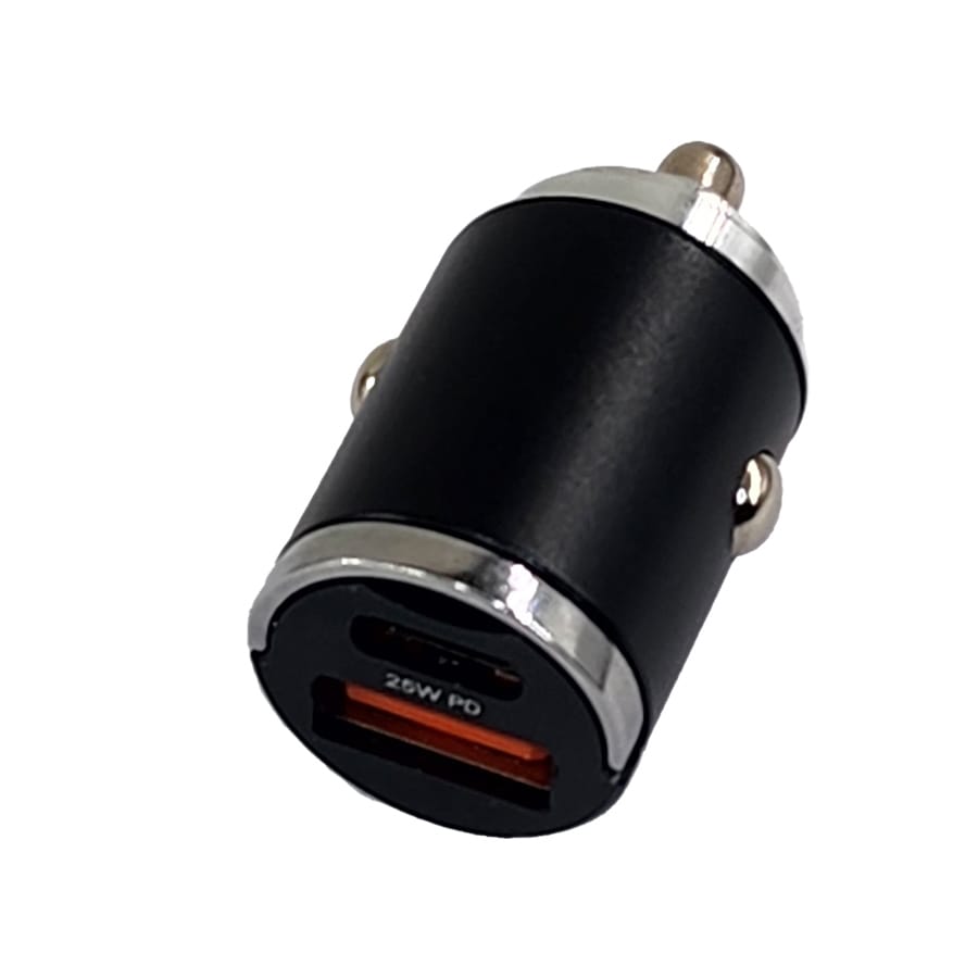 Зарядное устройство USB-Type-C 35 mm 25W 12-24V черное с ручкой